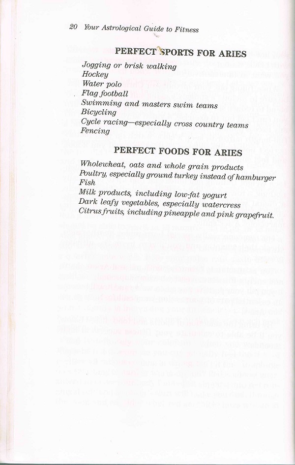 perfect sports for Aries