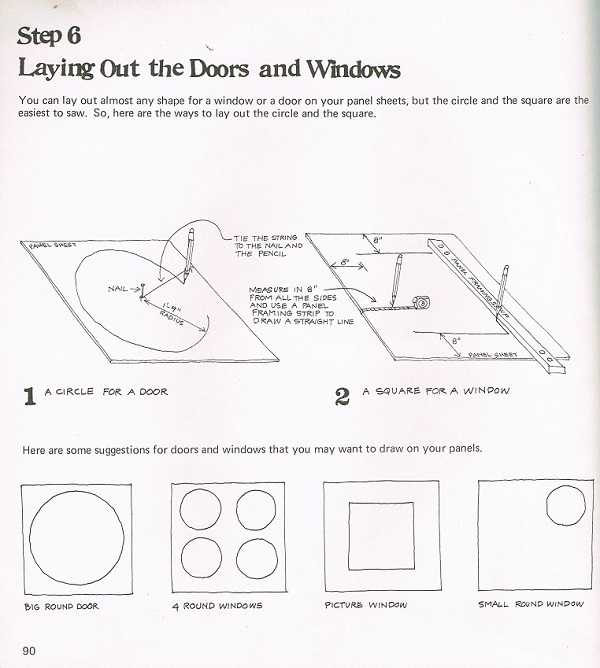Laying out the doors and windows
