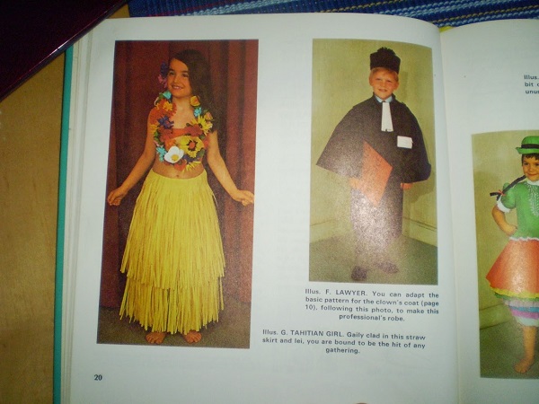 Tahitian Girl and Lawyer costumes