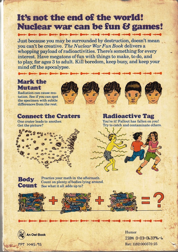 Nuclear War Fun Book back cover