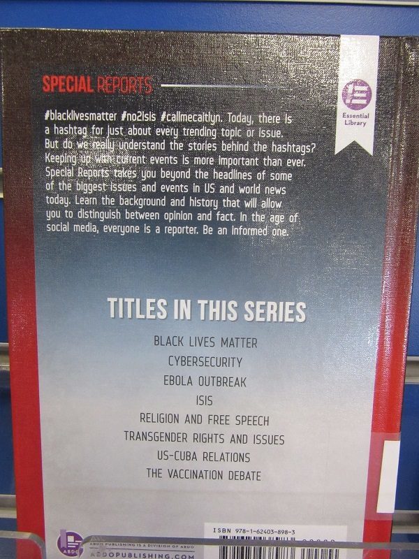 Black Lives Matter back cover