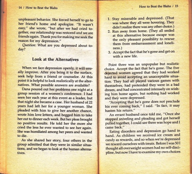 Look at the alternatives