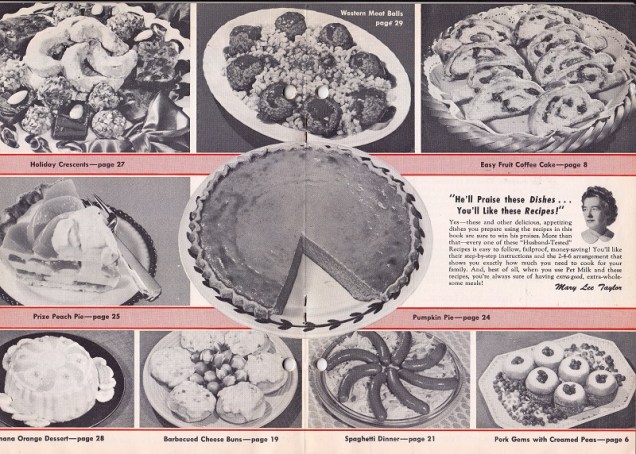 pork gems with creamed peas