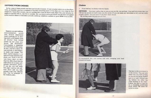 self defense if attacked on a tennis court