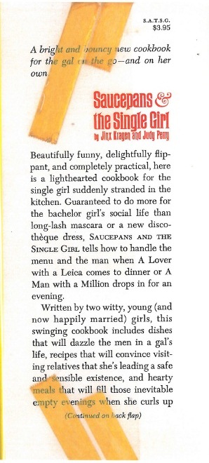 Saucepans and the Single Girl front flap