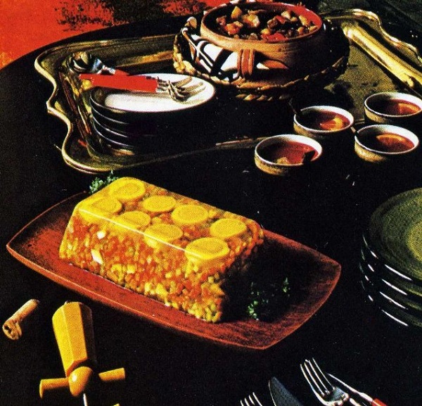 moulded ham and egg salad