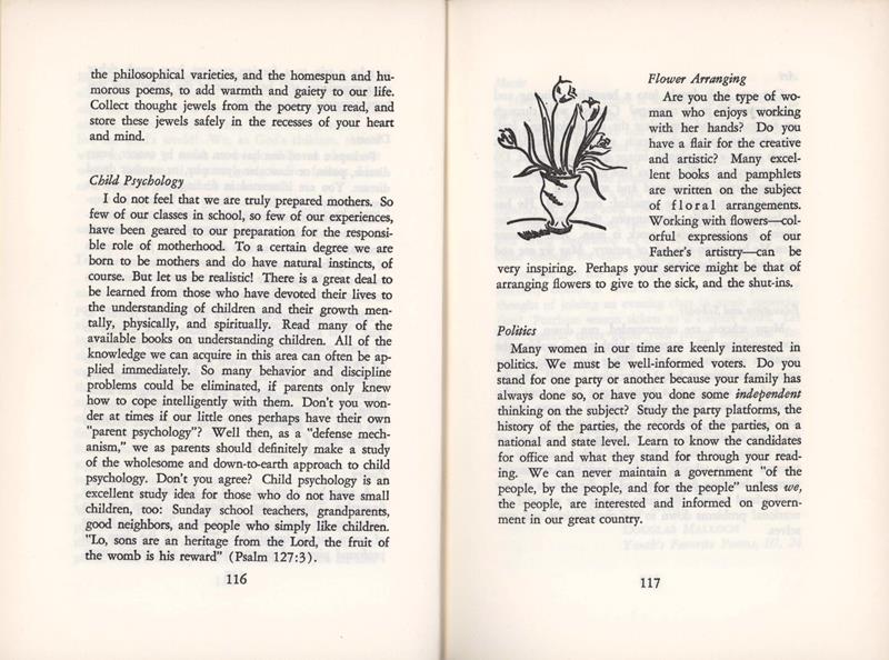 child psychology and flower arranging