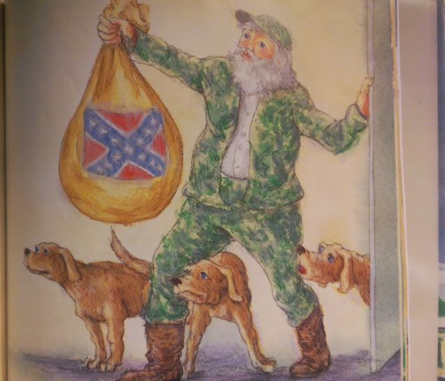 Christmas bag with dogs