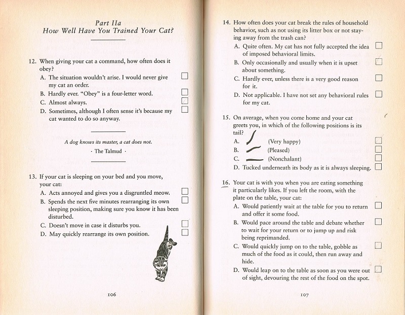 How well have you trained your cat?