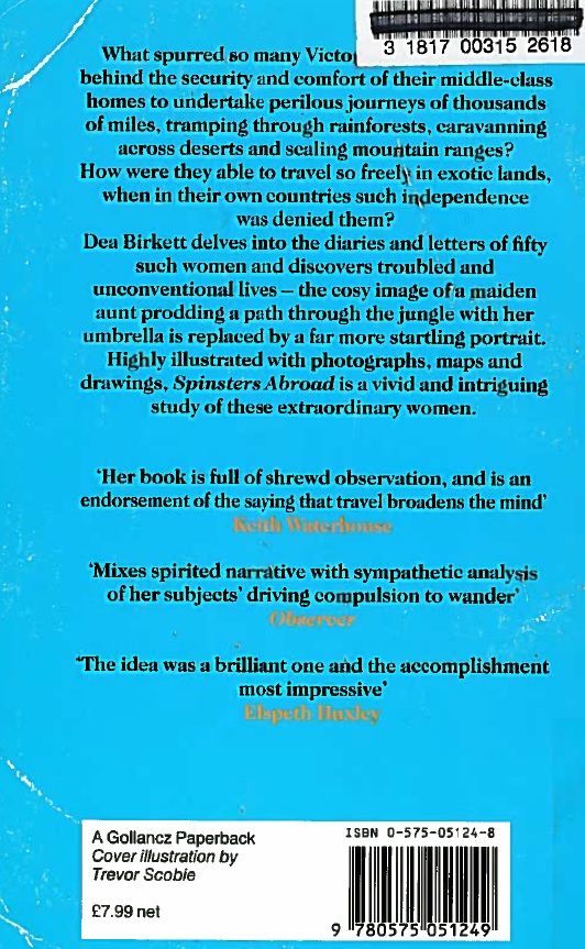 Spinsters back cover