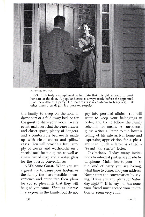 greet your date at the door