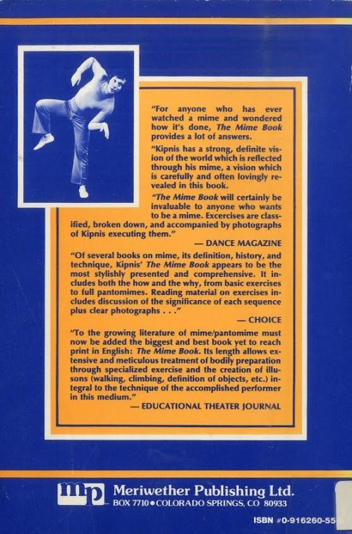 The Mime Book - back cover