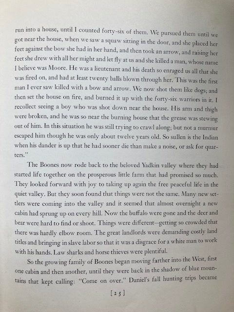 Daniel Boone excerpt
