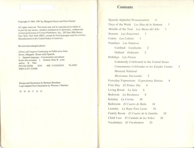 Home Made Spanish contents