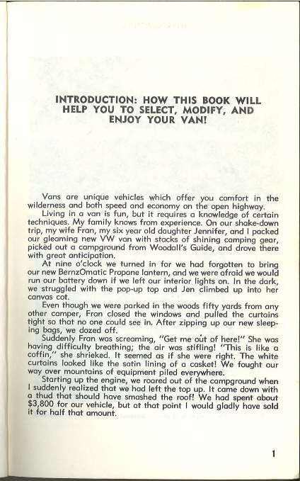 How to Live in Your Van and Love It - introduction