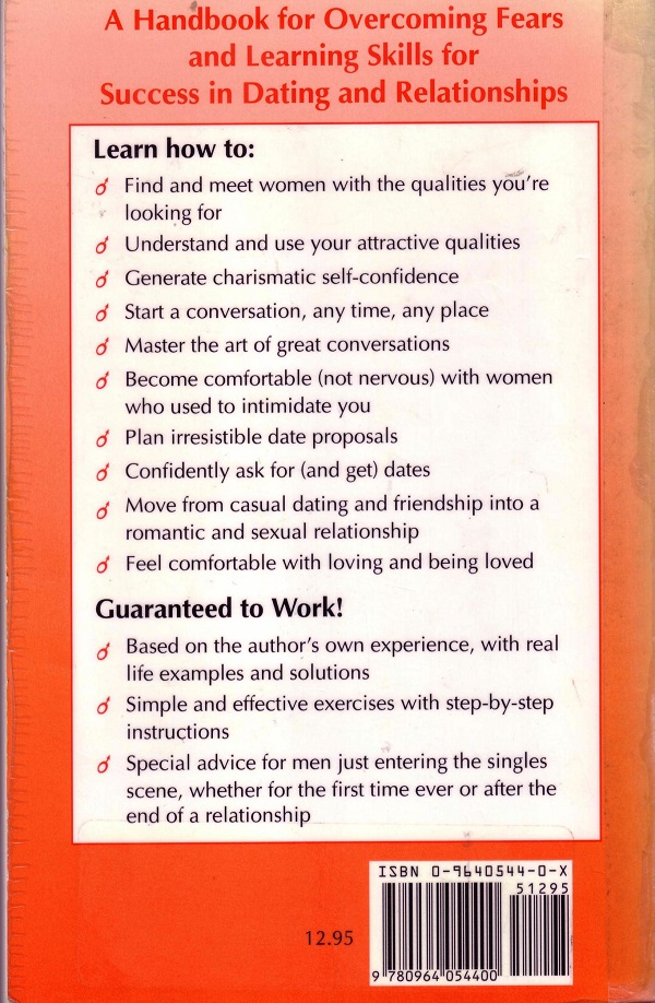 Shy Man's Guide to success with women back cover