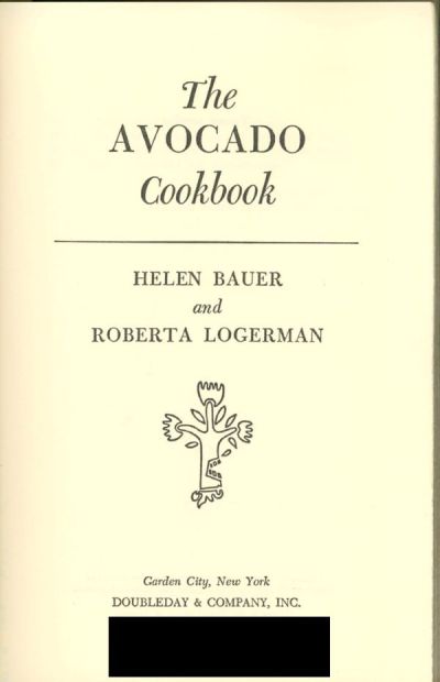 avocado cookbook cover