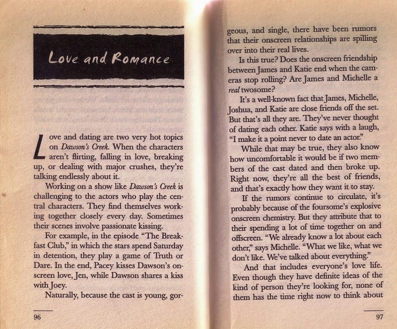 Dawson's Creek Love and Romance