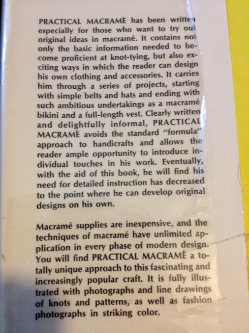 Practical Macrame inside flap