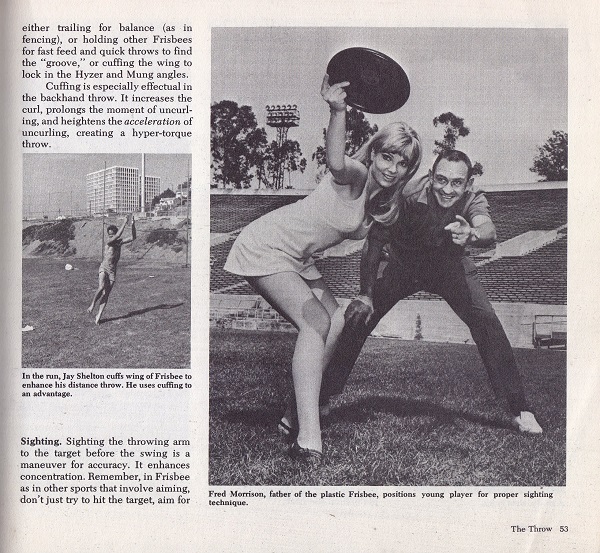 Frisbee proper sighting technique