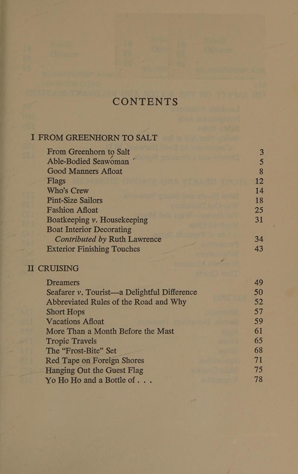 Boating and cooking contents