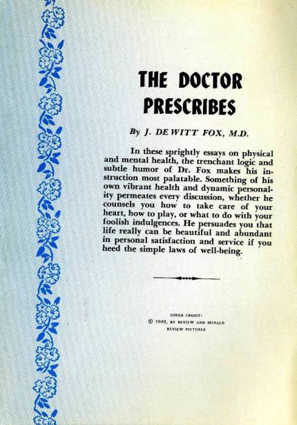 doctor prescribes summary