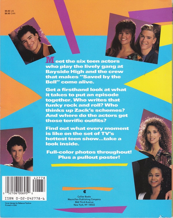 Saved by the Bell back cover