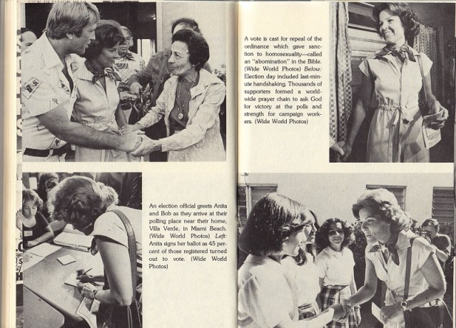 Anita Bryant on election day