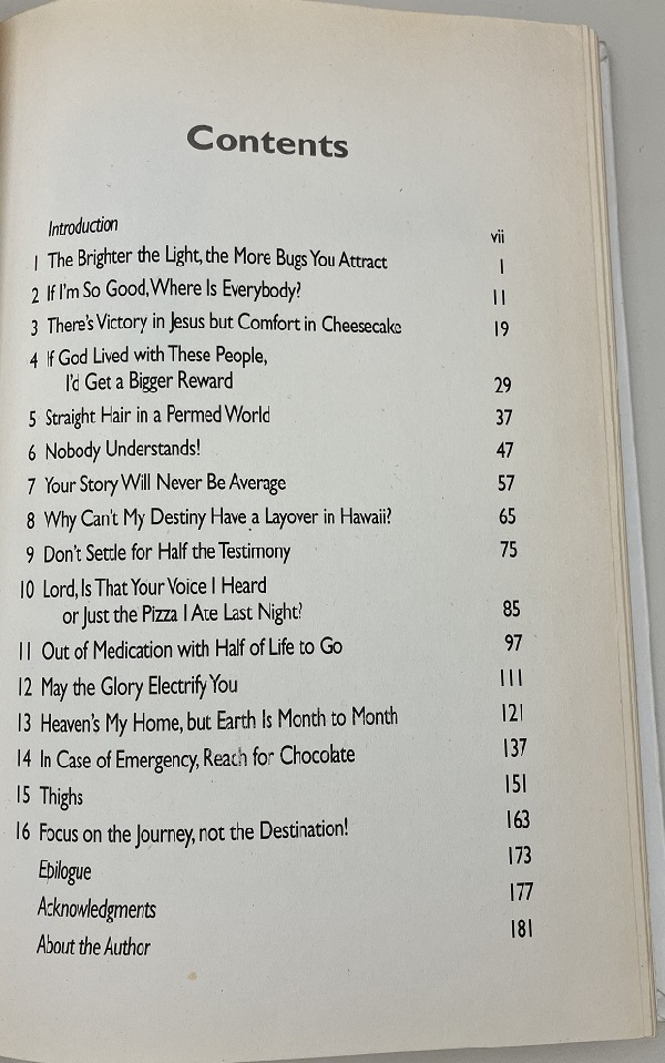 Table of contents