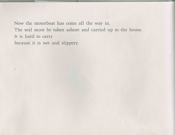 Taking seal to shore