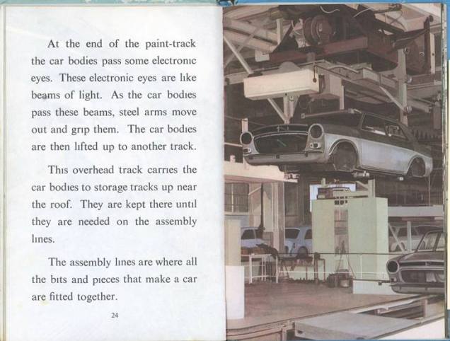 assembly line with chassis