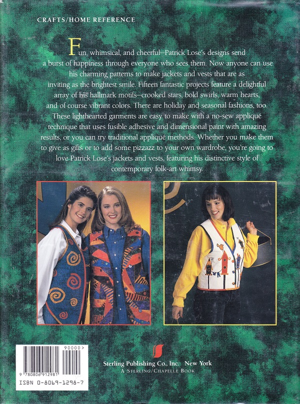 Fun and Fancy jackets and Vests back cover