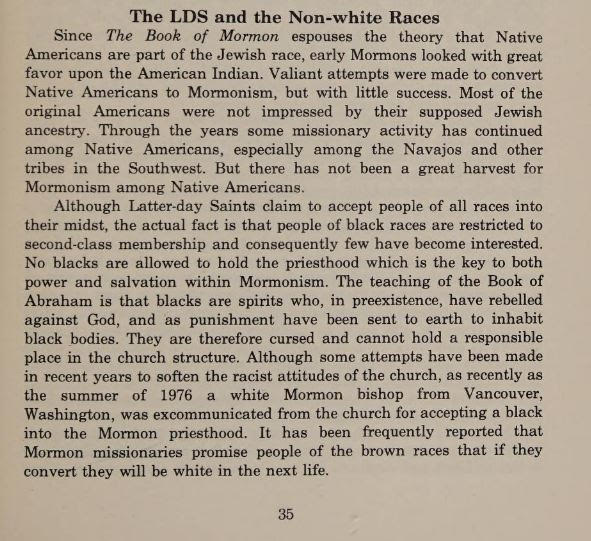 LDS and Non-White Races