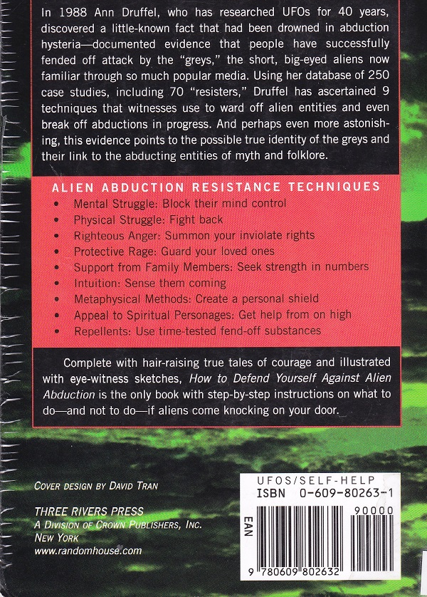 Alien Abduction - back cover