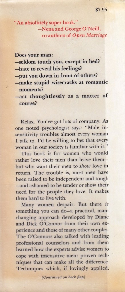 More sensitive man inside flap