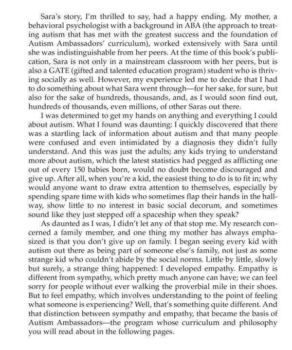 Autism Ambassadors excerpt