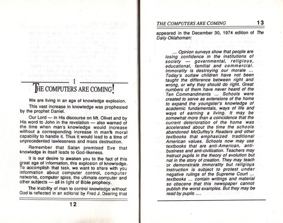 interior text of computers and the beast