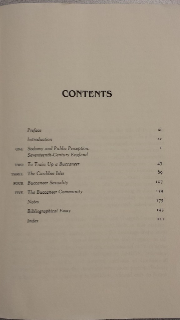 Sodomy and the Pirate Tradition Contents