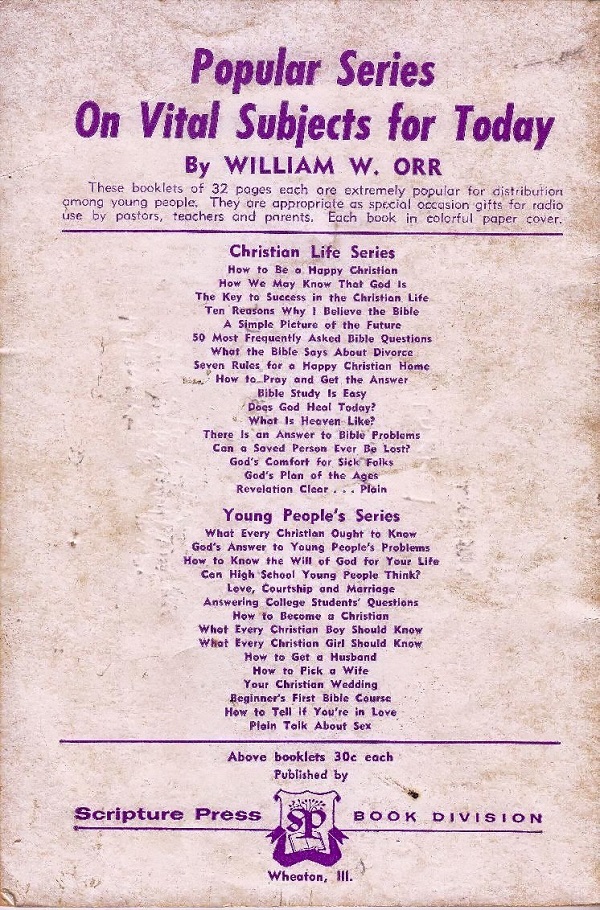 Plain talk back cover