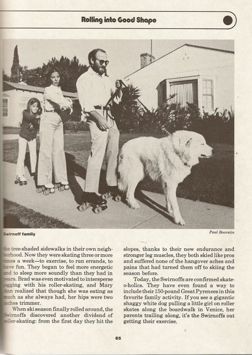 skating with the dog