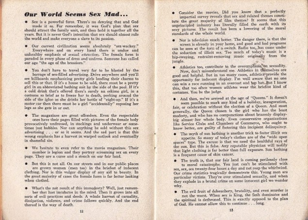 Our world seems sex mad