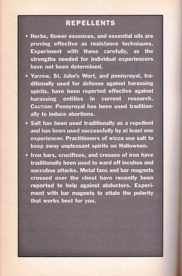 Alien Abduction - Repellents