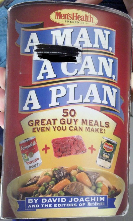 A Man a Can a Plan - cover