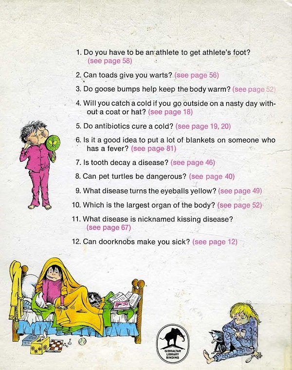 Germs Make Me Sick - back cover