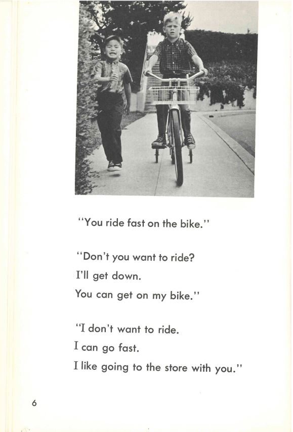 To the supermarket on a bike