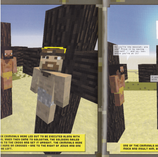 Minecraft crucifixion