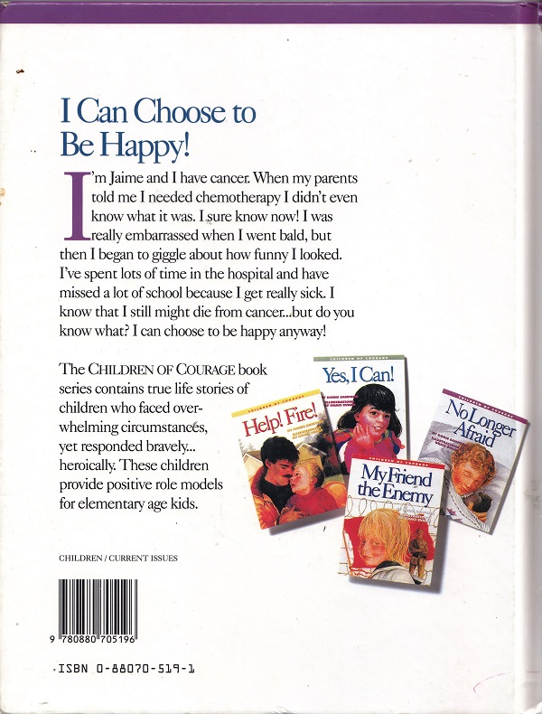 No Longer Afraid back cover