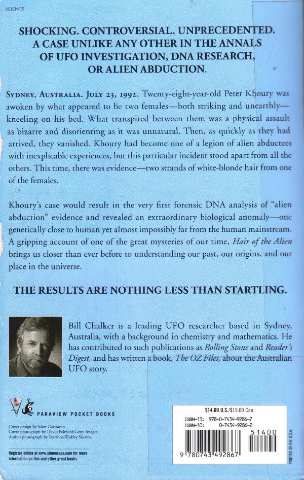 alien dna back cover