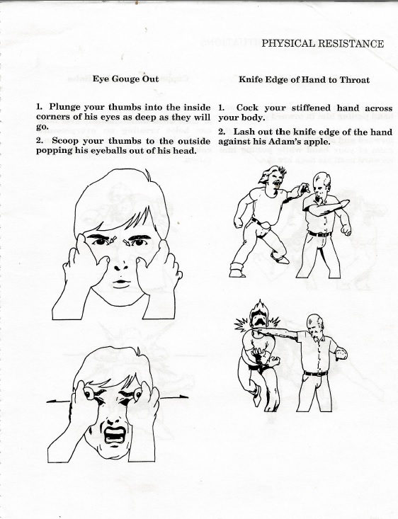 Surviving Hostage Situations eye gouge