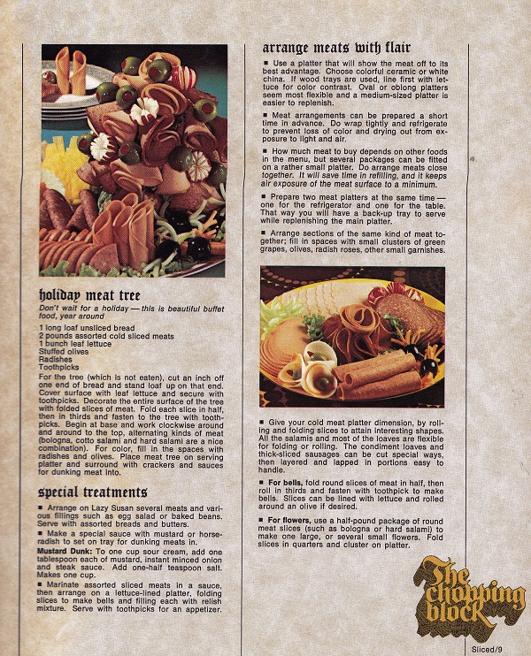 arrange meats with flair